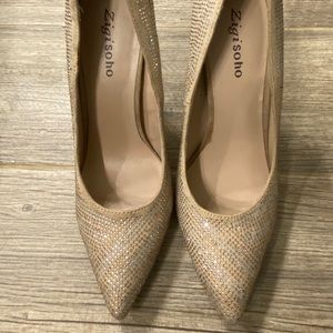 Nude/rhinestone Zigisoho heels